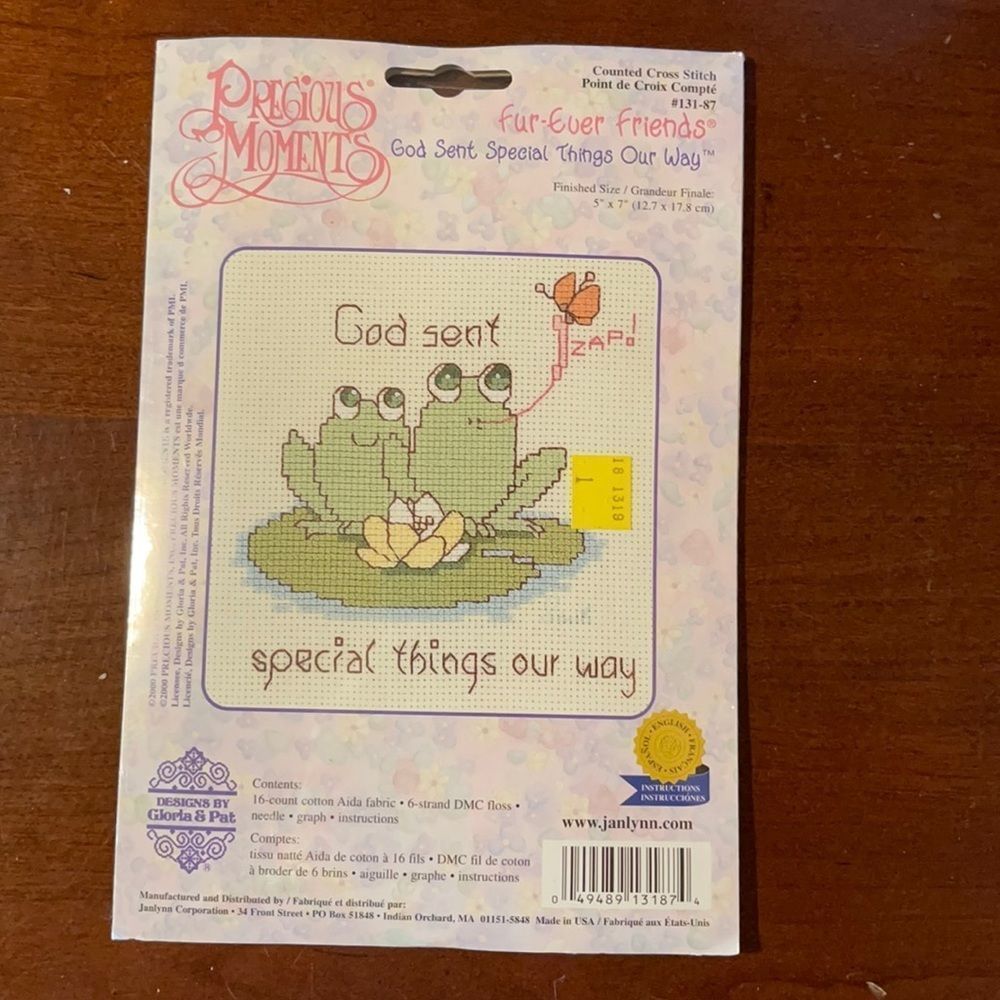 Precious Moments Counted Cross Stitch God Sent Special Things Our Way NEW